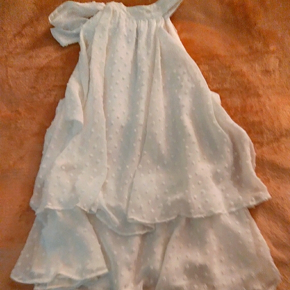 Express, Size XXS White Silk Sleeveless Blouse - Picture 4 of 4